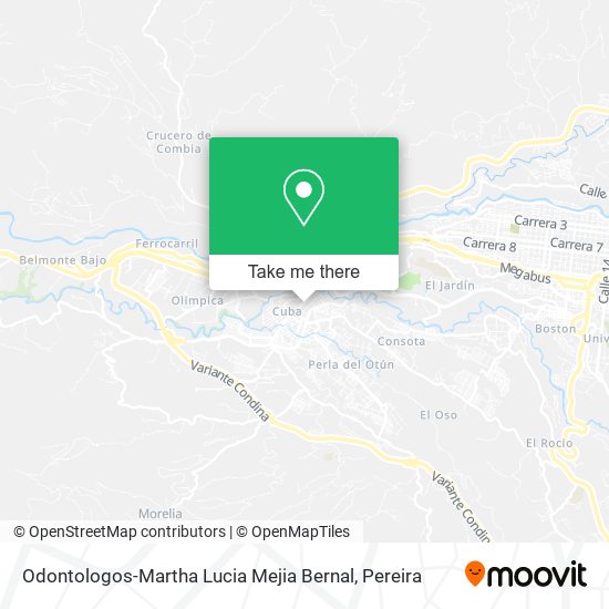 Mapa de Odontologos-Martha Lucia Mejia Bernal