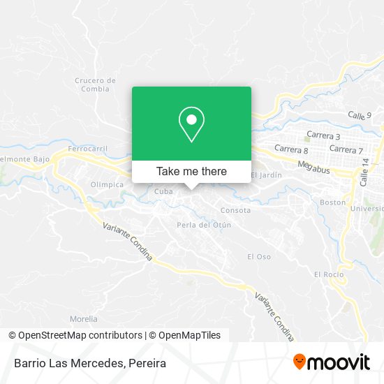 Mapa de Barrio Las Mercedes