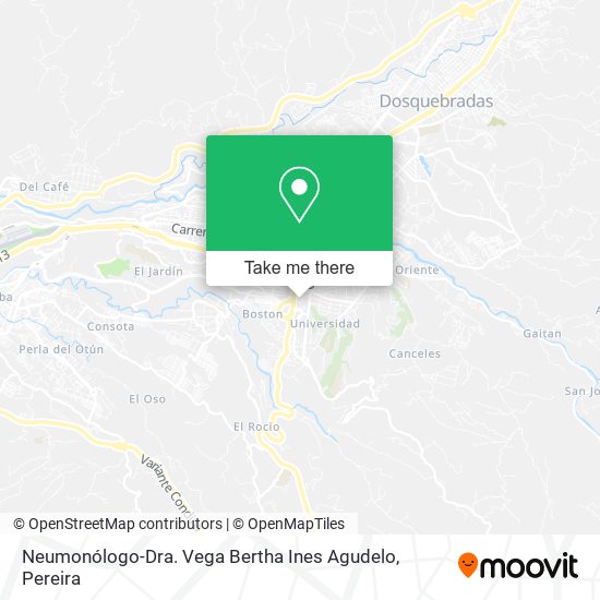 Neumonólogo-Dra. Vega Bertha Ines Agudelo map
