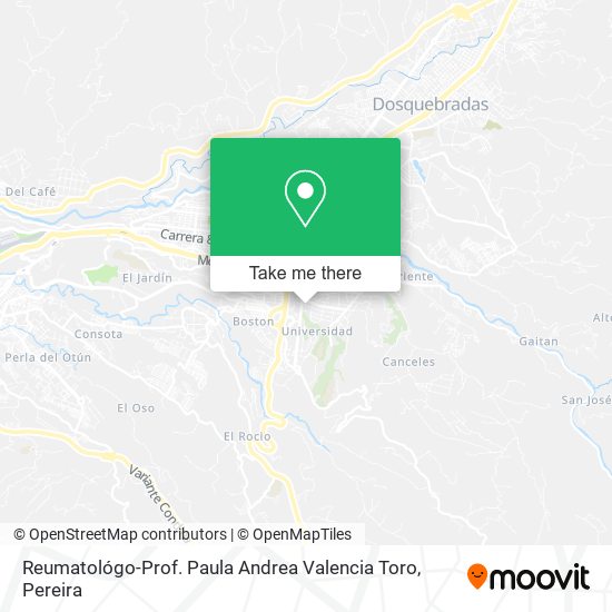 Reumatológo-Prof. Paula Andrea Valencia Toro map