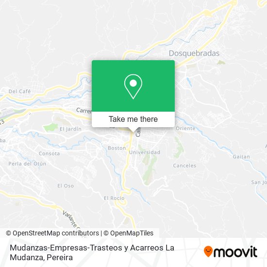 Mudanzas-Empresas-Trasteos y Acarreos La Mudanza map