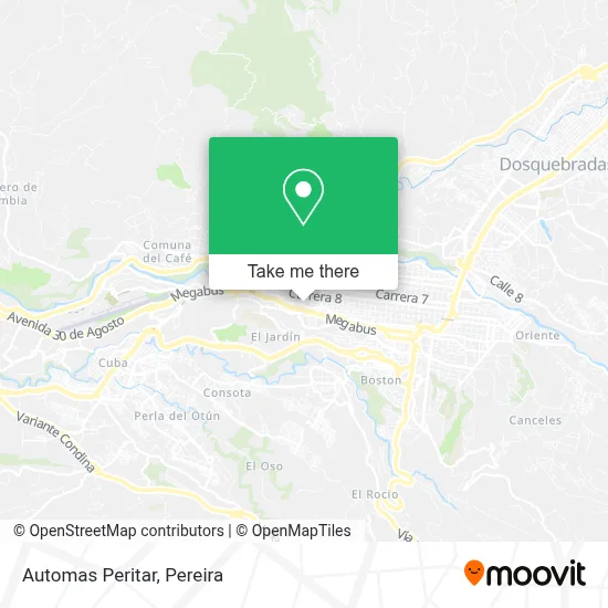 Automas Peritar map