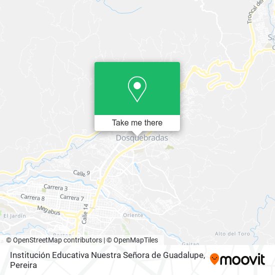 Mapa de Institución Educativa Nuestra Señora de Guadalupe