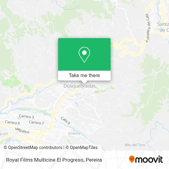 Royal Films Multicine El Progreso map