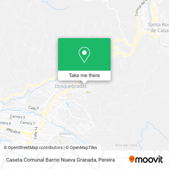 Mapa de Caseta Comunal Barrio Nueva Granada