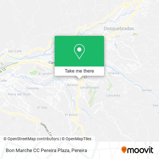 Mapa de Bon Marche CC Pereira Plaza