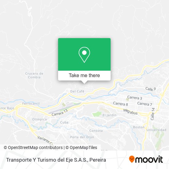 Mapa de Transporte Y Turismo del Eje S.A.S.