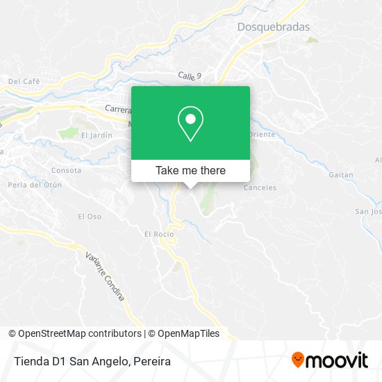 Mapa de Tienda D1 San Angelo