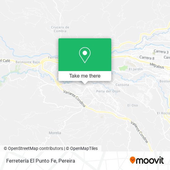 Mapa de Ferretería El Punto Fe