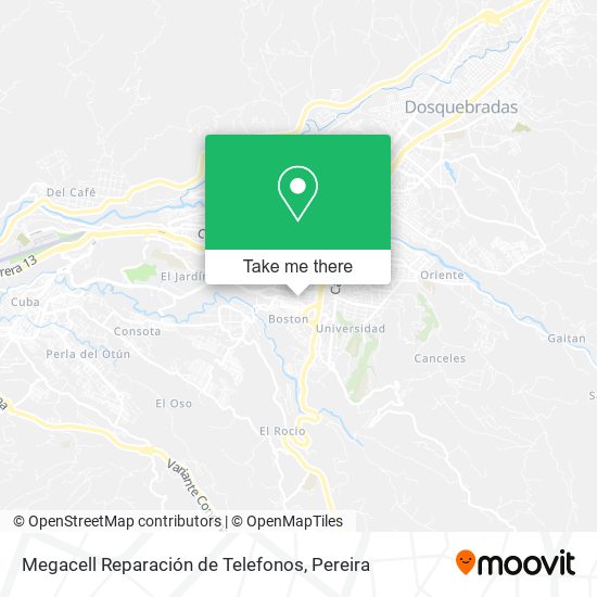 Megacell Reparación de Telefonos map