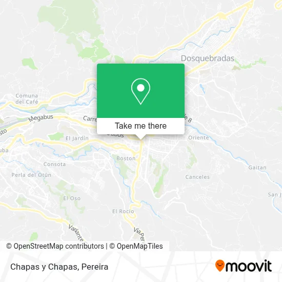 Chapas y Chapas map
