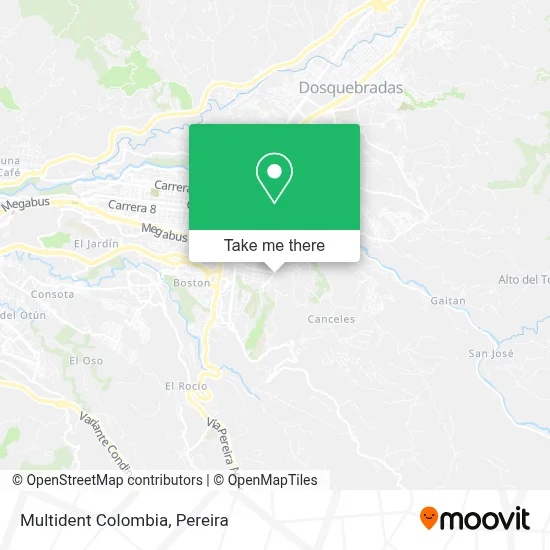 Multident Colombia map