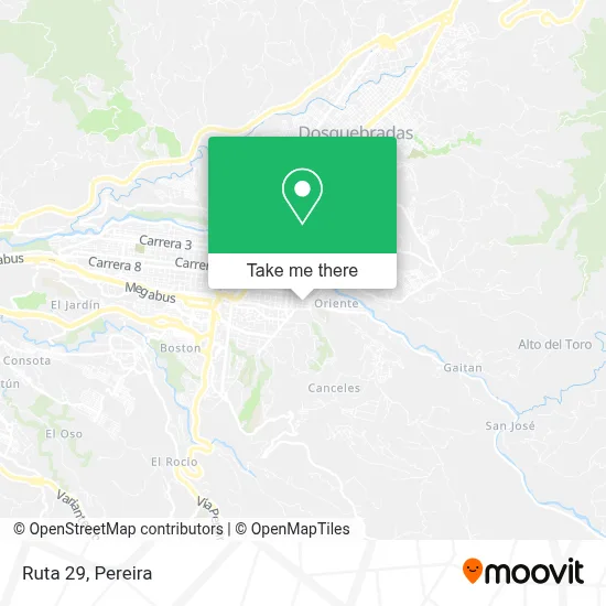 Ruta 29 map