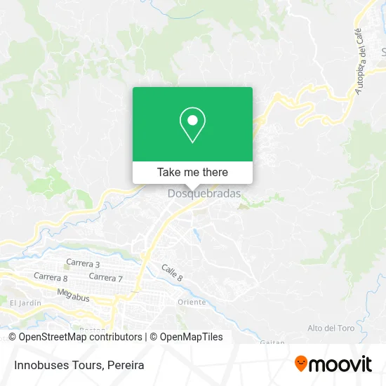 Innobuses Tours map