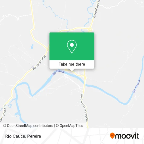 Rio Cauca map