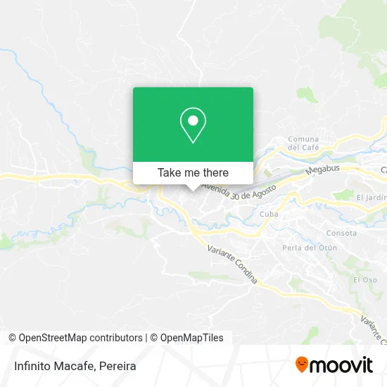 Infinito Macafe map