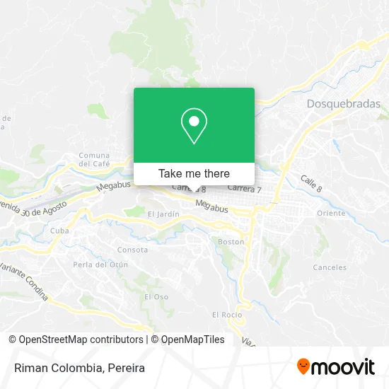 Riman Colombia map