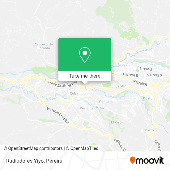 Radiadores Yiyo map