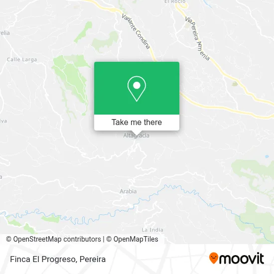 Finca El Progreso map