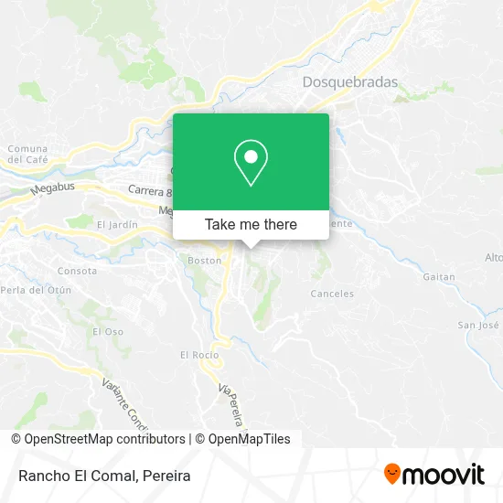 Rancho El Comal map