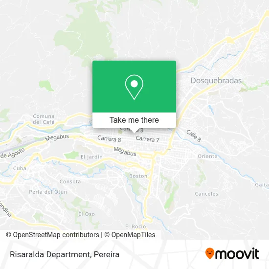 Risaralda Department map