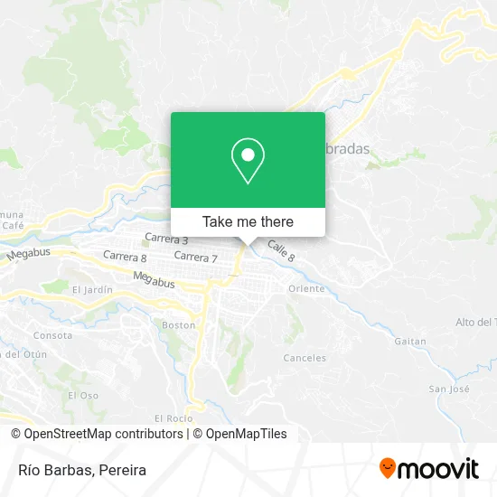 Río Barbas map