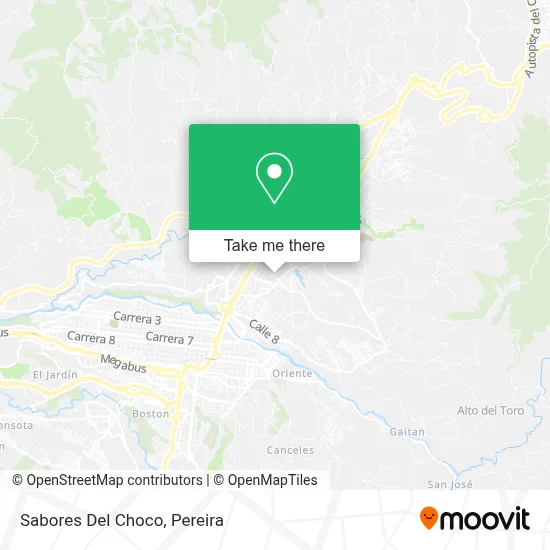 Sabores Del Choco map