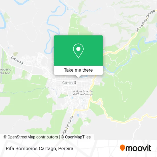 Rifa Bomberos Cartago map