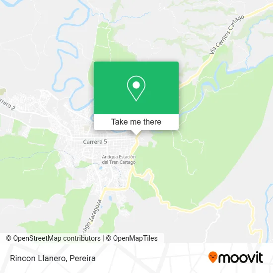 Rincon Llanero map