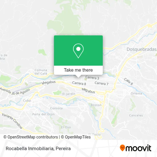 Rocabella Inmobiliaria map
