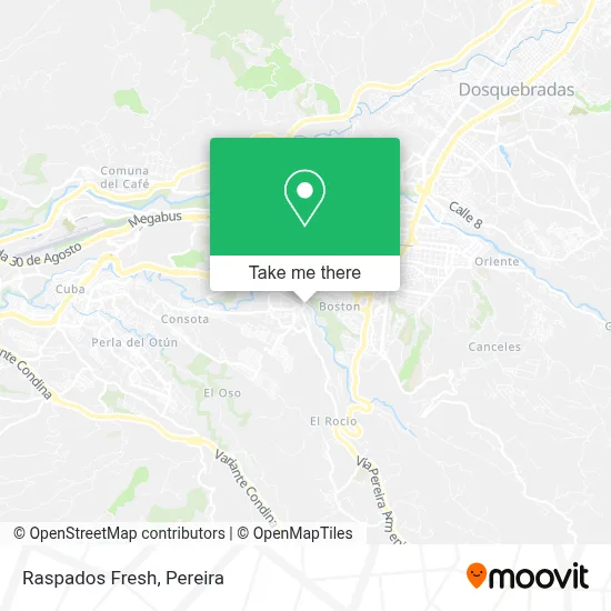 Raspados Fresh map