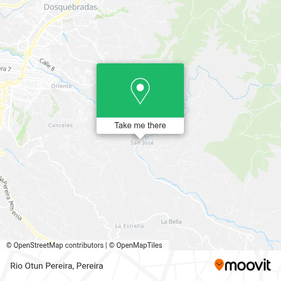 Rio Otun Pereira map