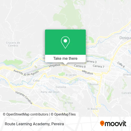 Route Learning Academy map