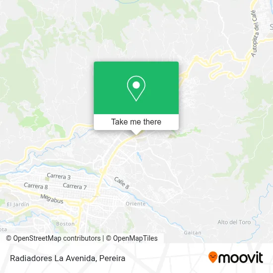 Radiadores La Avenida map