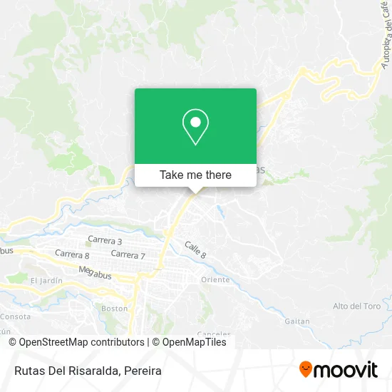 Rutas Del Risaralda map