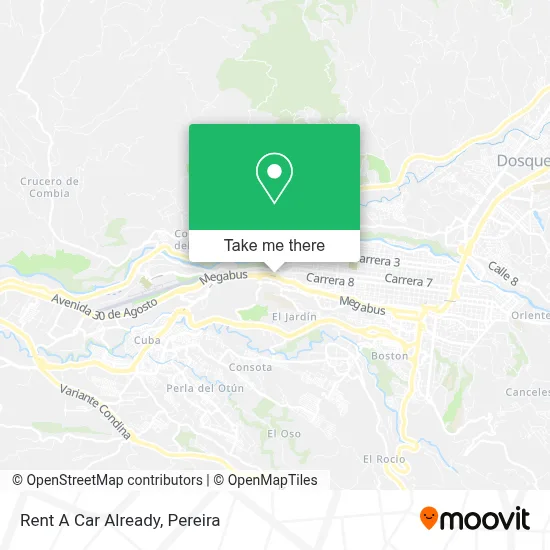 Rent A Car Already map