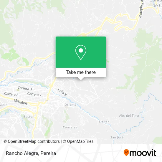 Rancho Alegre map
