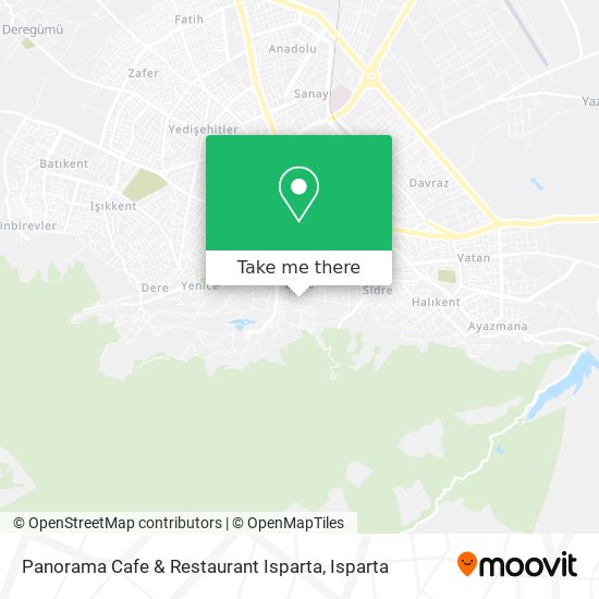 Panorama Cafe & Restaurant Isparta map