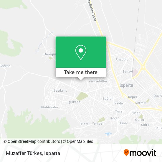Muzaffer Türkeş map