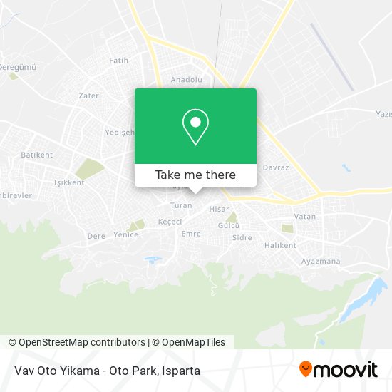Vav Oto Yikama - Oto Park map