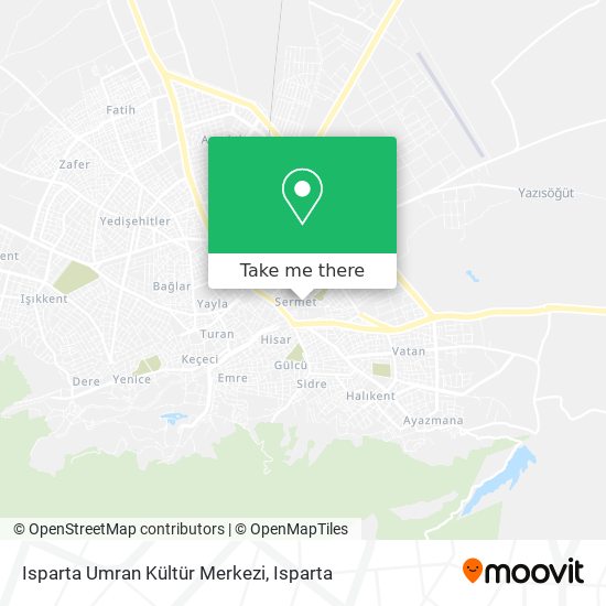 Isparta Umran Kültür Merkezi map