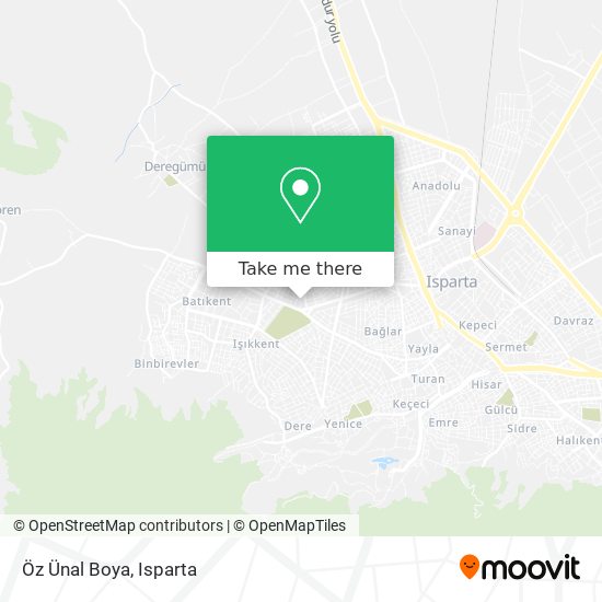 Öz Ünal Boya map
