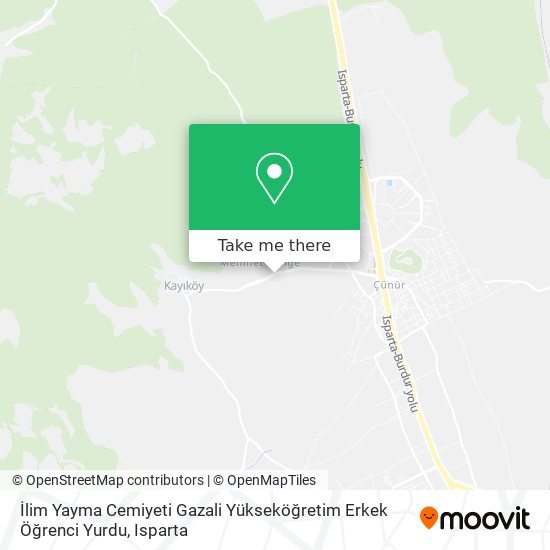 İlim Yayma Cemiyeti Gazali Yükseköğretim Erkek Öğrenci Yurdu map
