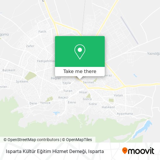 Isparta Kültür Eğitim Hizmet Derneği map