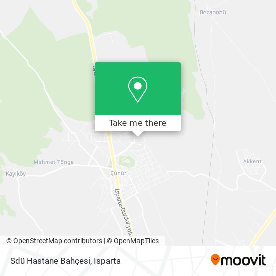 Sdü Hastane Bahçesi map