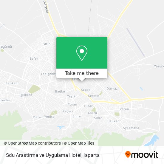 Sdu Arastirma ve Uygulama Hotel map