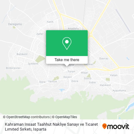 Kahraman Insaat Taahhut Naklıye Sanayı ve Tıcaret Lımıted Sırketı map