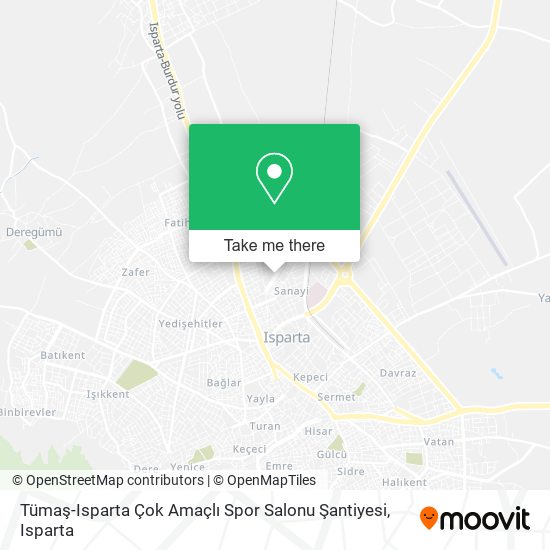 Tümaş-Isparta Çok Amaçlı Spor Salonu Şantiyesi map