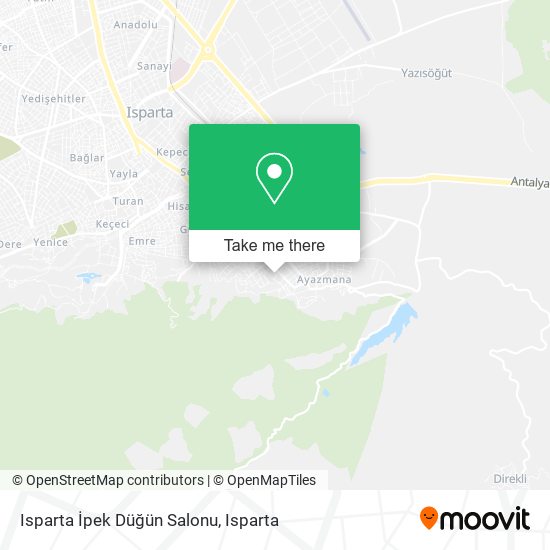 Isparta İpek Düğün Salonu map