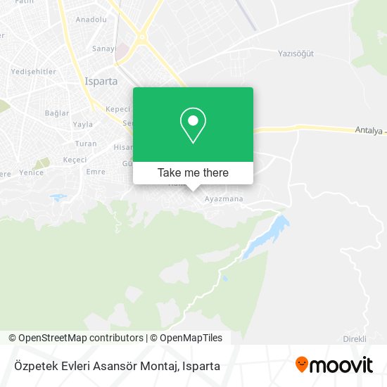 Özpetek Evleri Asansör Montaj map